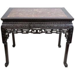 19th Century Chinese hardwood side table