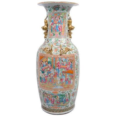 Large 19th Century Cantonese / Rose Medallion Vase
