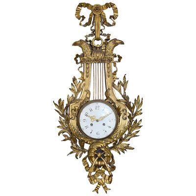 French 19th Century Louis XV style Cartel wall clock.