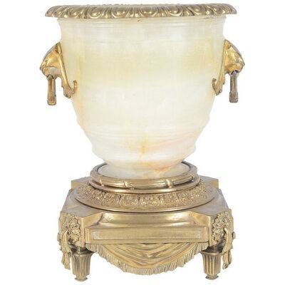 19th Century Alabaster Classical Urn