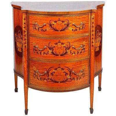 19th Century Satinwood Inlaid Side Cabinet