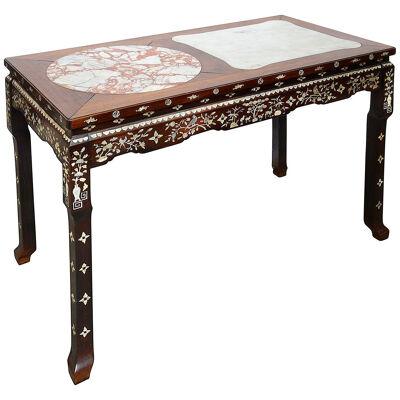 Chinese 19th Century inlaid alter table.