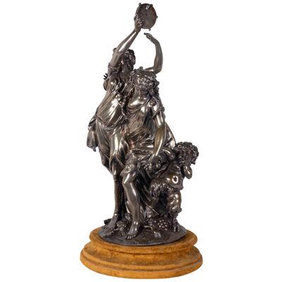 19th Century Bronze Bacchus Influenced Clodion Group