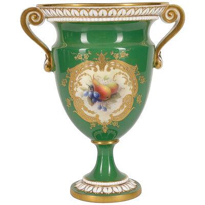 Royal Worcester two handle vase, signed Richard Seabright.