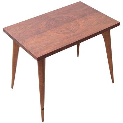 1930s Art Deco Side Table in Walnut Made in France