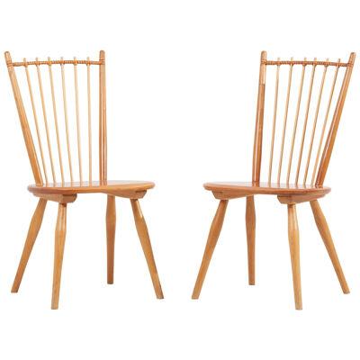 Pair of Dining Chairs by Albert Haberer for Hermann Fleiner, Germany, 1950s