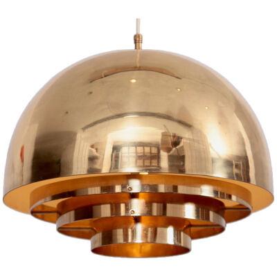 Brass Chandelier or Pendant Light by Vereinigte Werkstätten München