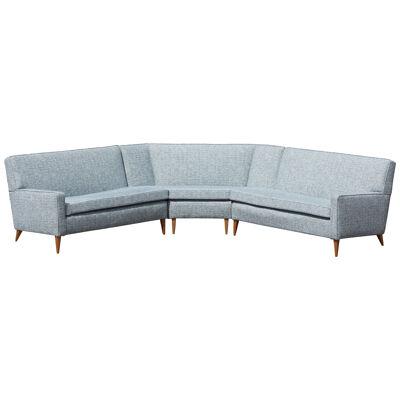 Paul McCobb Sectional Corner Sofa Custom Craft/ Planner Group Newly Upholstered