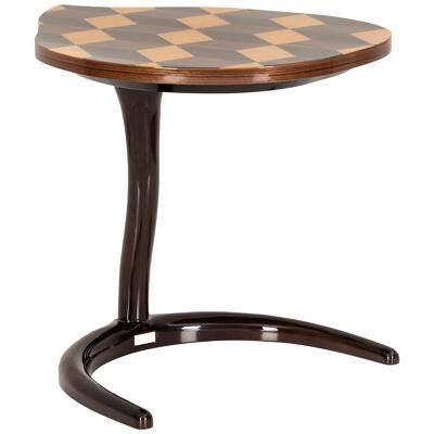 Art Deco Marquetry Infinity Side Table Beech, Handmade in Portugal by Greenapple