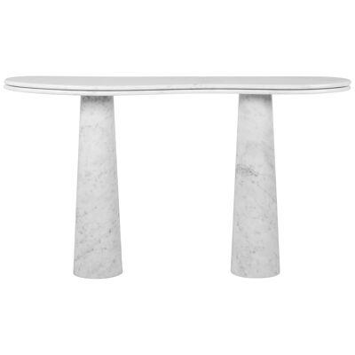 Modern Silhueta Console Table Carrara Marble Handmade in Portugal by Greenapple