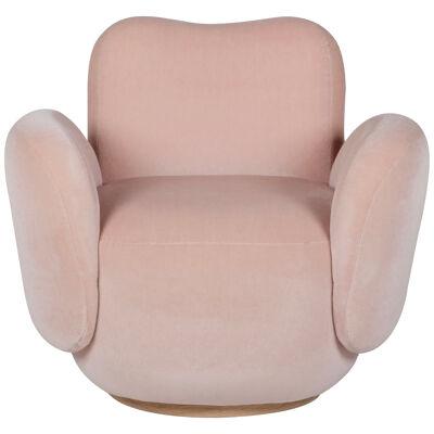 Modern Conchula Swivel Accent Chair DEDAR Rose Handmade in Portugal Greenapple