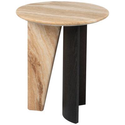 Modern Foice Side Table, Onyx Stone, Handmade in Portugal by Greenapple