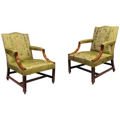 18th Century Pair of Gainsborough Chairs