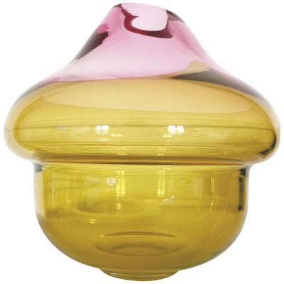 Mustard Pink Small Vulcano Vase