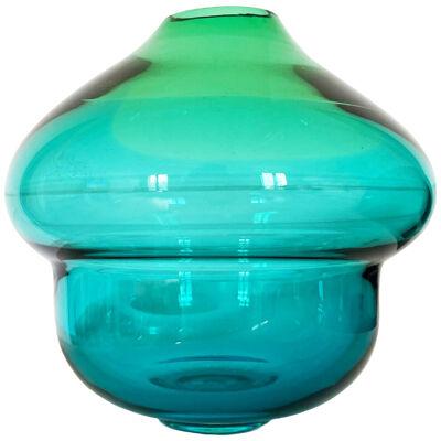 Blue Green Small Vulcano Vase
