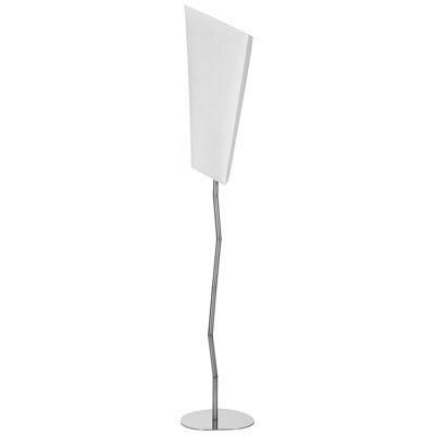 Contemporary Steel and Lyocel Brisé Floorlamp by Roches & Frères