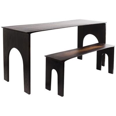 Kuro Collection Set (table + bench + two stools)