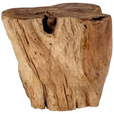 Organic Form Lychee Wood Side Table