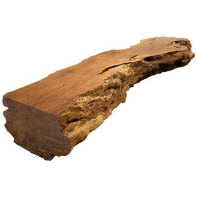 Monumental Organic Form Lychee Wood Bench or Coffee Table