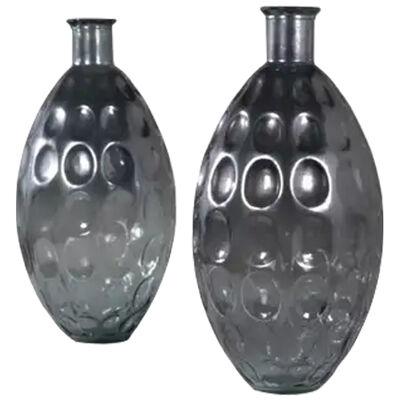 Monumental Pair of Pressed Glass Forms