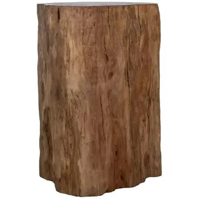 Lychee Wood Organic Form Side Table