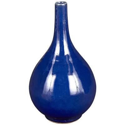 Small Bottle Neck Royal Blue Vase