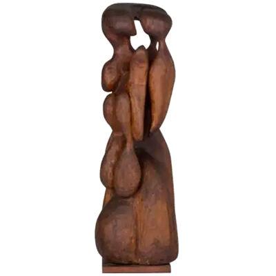 Biomorphic Wood Sculpture by Wendell Upchurch