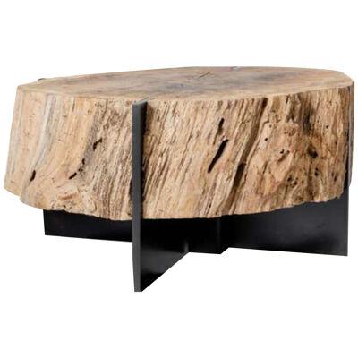 Organic Form Oak Side Table Medici Gardens Florence Italy