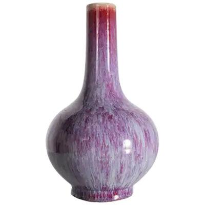 Variegated Oxblood Glaze Chinese Vase