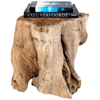 Organic Form Lychee Wood Side Table