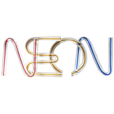 N E O N Crystal Letters by Massimo Vignelli for Venini