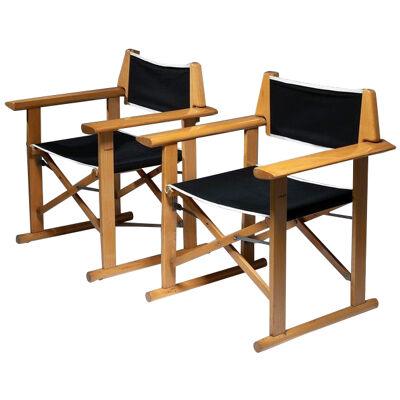 Pair of Hollywood Folding Armchairs by Carlo Hauner for Reguitti