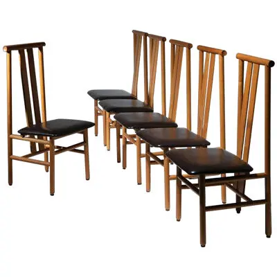 Set of Six Zea Dining Chairs by Annig Sarian for T70