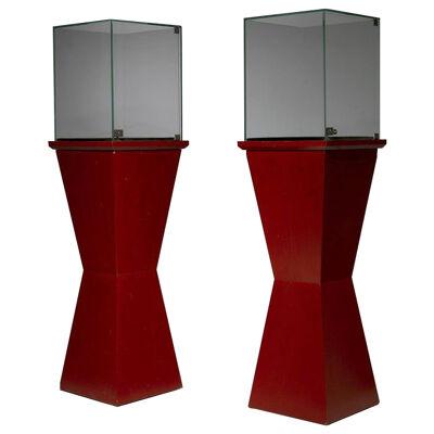 Set of Two Free Standing Displays