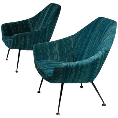 Pair of Gastone Rinaldi Lounge Chairs