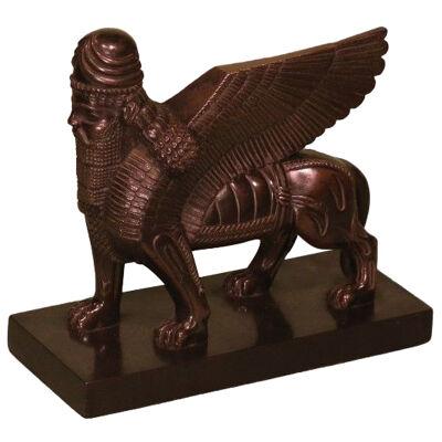 19th Century model of the Assyrian Sphinx Lamasu