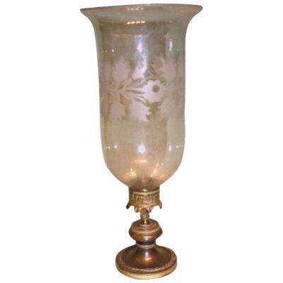 Regency period bronze and ormolu Storm Lamp.