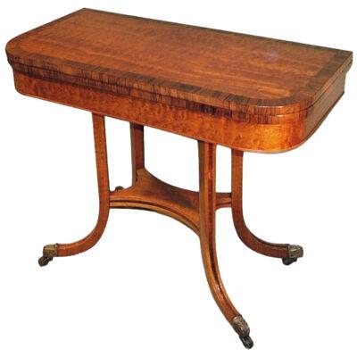 Regency period mahogany Card Table.