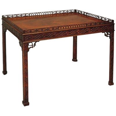 Mid 18th Century Chippendale period mahogany Silver Table