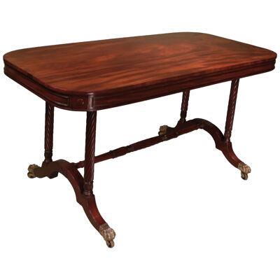 A Regency period end support writing table stamped Gillows