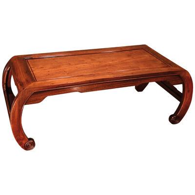 A mid 19th century Chinese hardwood low table
