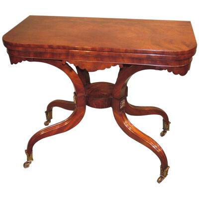 Antique Regency mahogany Tea Table.