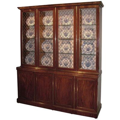 Early 19th Century Regency period mahogany Display Bookcase.