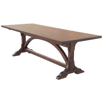 Custom Walnut Dining Table, Made to Order by Petersen Antiques
