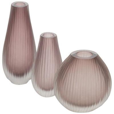 Murano Glass Trio Of Vases In The Manner Of Tobia Scarpa