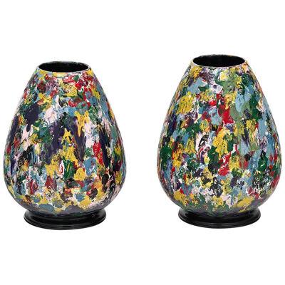 Italian Colorful Ceramic Vases