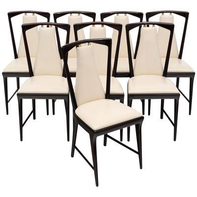 Mid-Century Italian Dining Chairs by Osvaldo Borsani