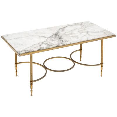 Marble Topped Vintage French Coffee Table