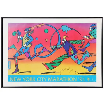 Technicolor New York City Marathon Original Poster by Peter Max