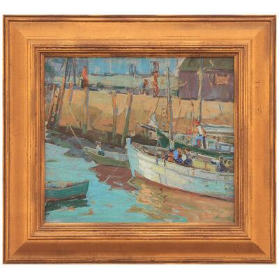 H. Robert Smith Impressionist "Fishing Boat Seascape"